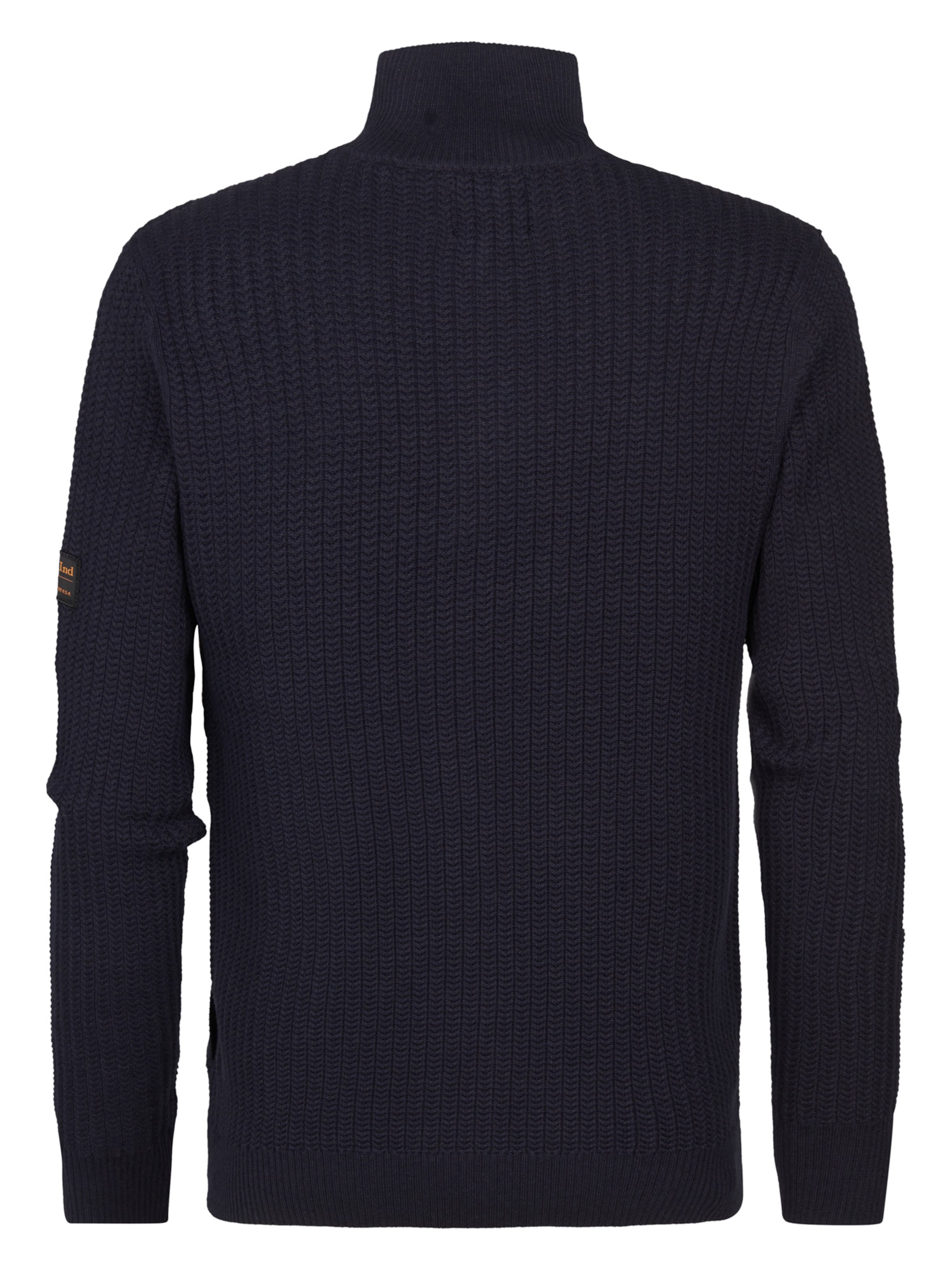 Petrol Industries Knit Cardigan in Blue