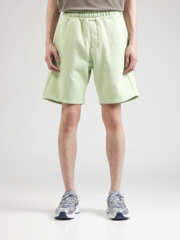 Loosefit Pantaloni di Pegador in verde: frontale