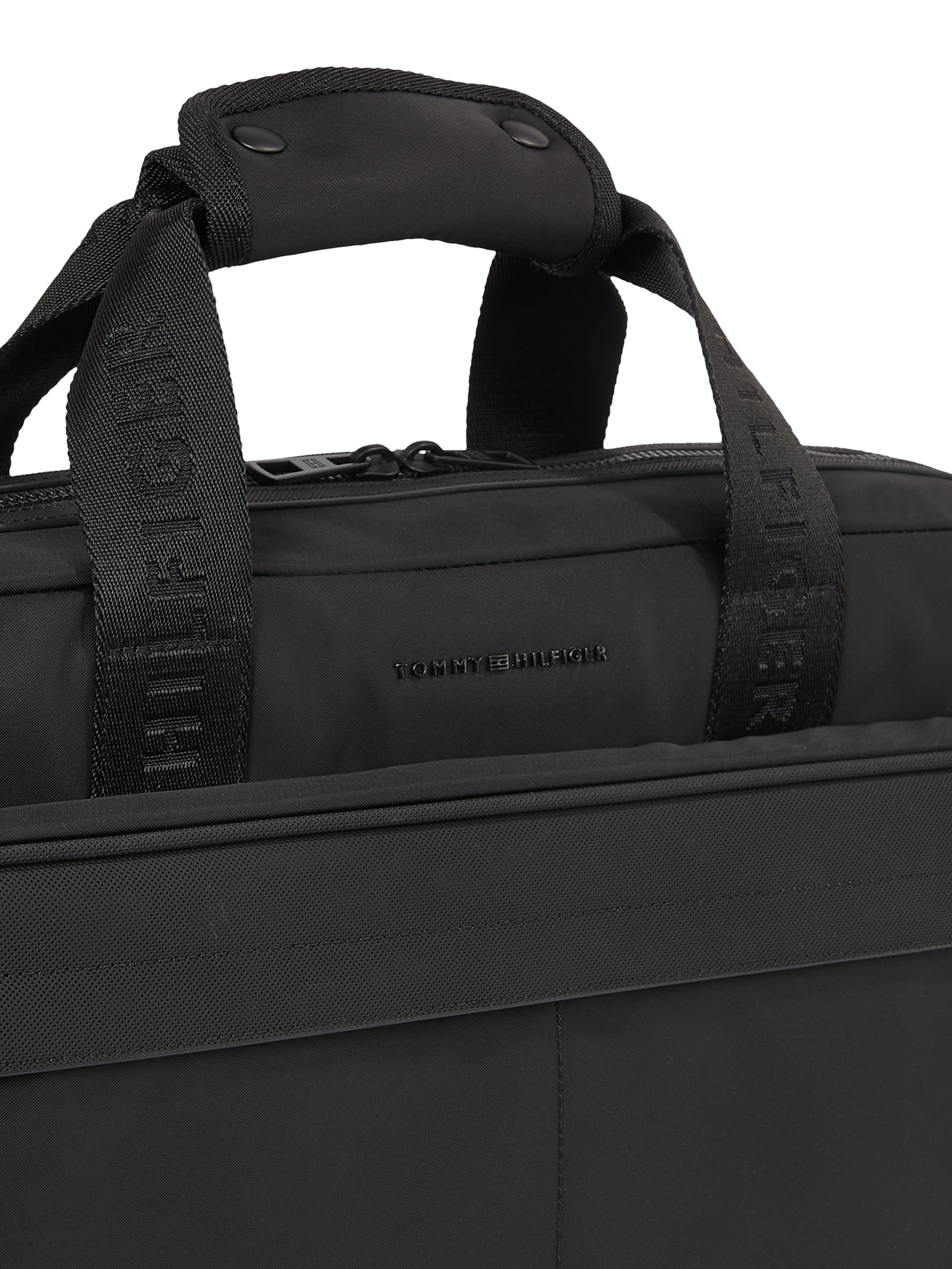 TOMMY HILFIGER Taška na notebook – černá