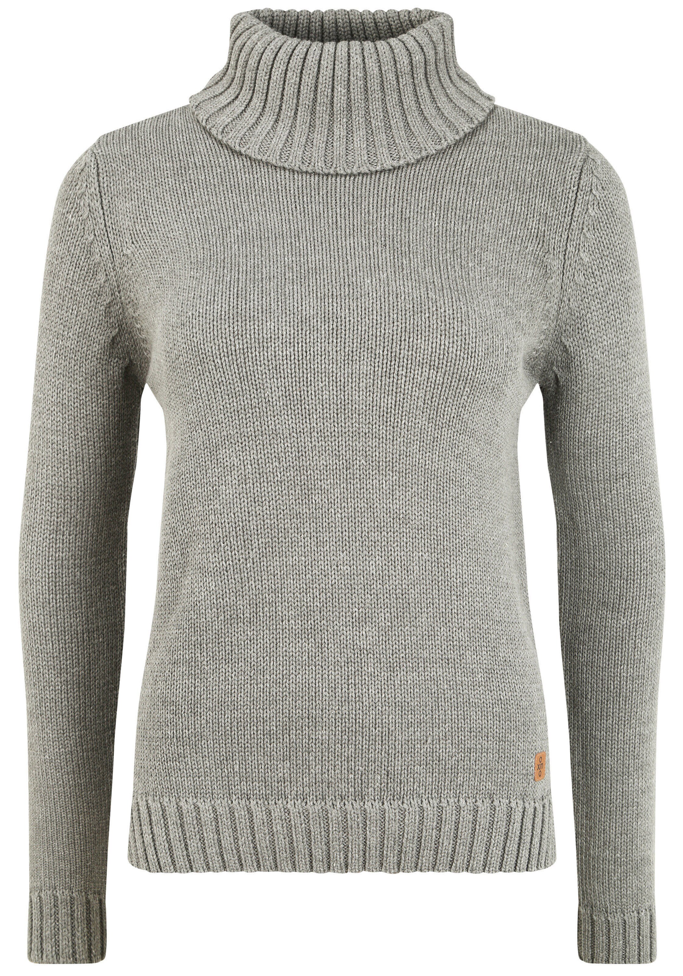 Oxmo Pullover 'Pia' in braun / grau, Produktansicht