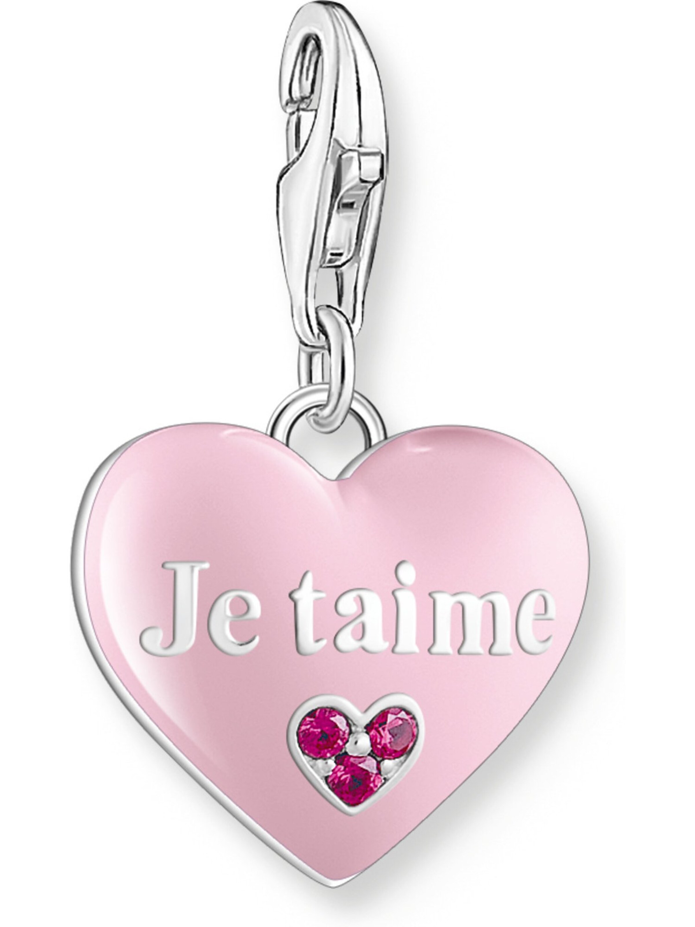 Thomas Sabo Pendant in Purple / Light pink / Silver, Item view