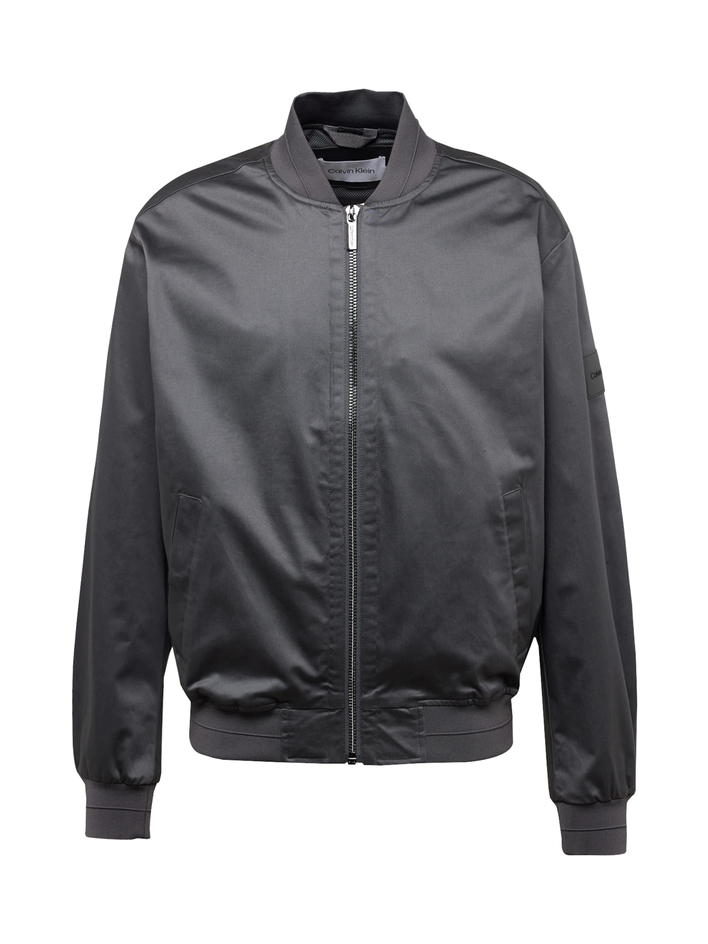 Calvin Klein Kevad-sügisjope 'HERO', värv hall: eest vaates