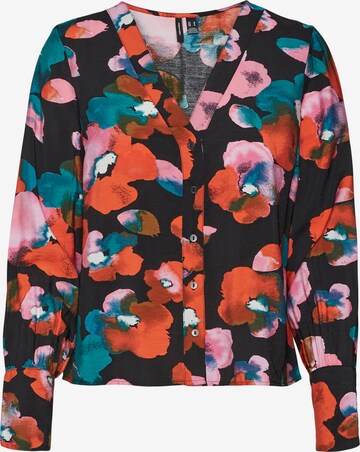 VERO MODA Blouse 'JOSIE SOFIE' in Zwart: voorkant