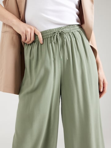 Wide Leg Pantalon 'NYA' PIECES en vert