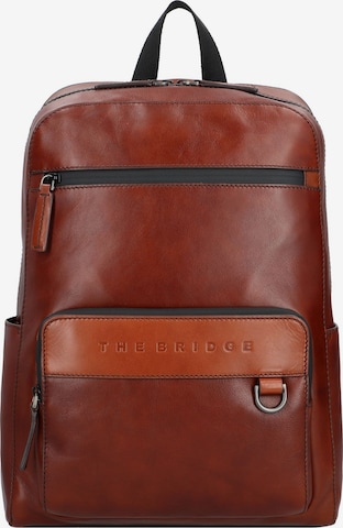 The Bridge Backpack 'Damiano' in Brown: front