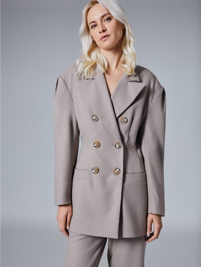 Sacou 'Dulcet' 4TAILORS pe gri taupe, Vizualizare produs