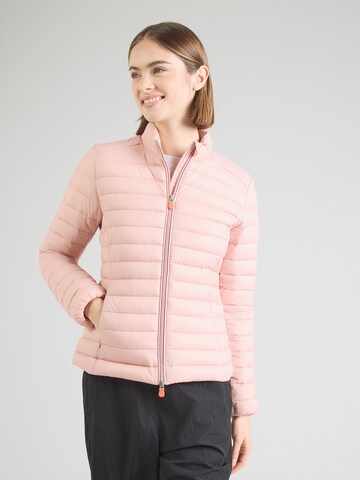 SAVE THE DUCK Prehodna jakna 'CARLY' | roza barva: sprednja stran
