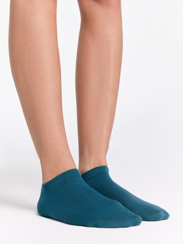 Albero Natur Ankle Socks 'Bio-Baumwoll-Sneakersocken Unisex - 6er Pack' in Blue: front