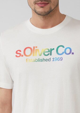 T-Shirt s.Oliver en blanc