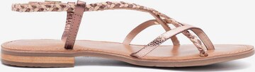 Les Tropéziennes Strap Sandals in Gold