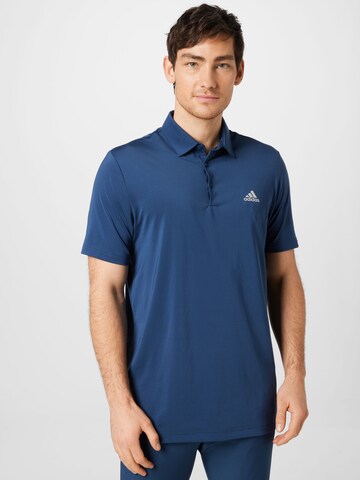 ADIDAS GOLF Performance Shirt in Blue: front