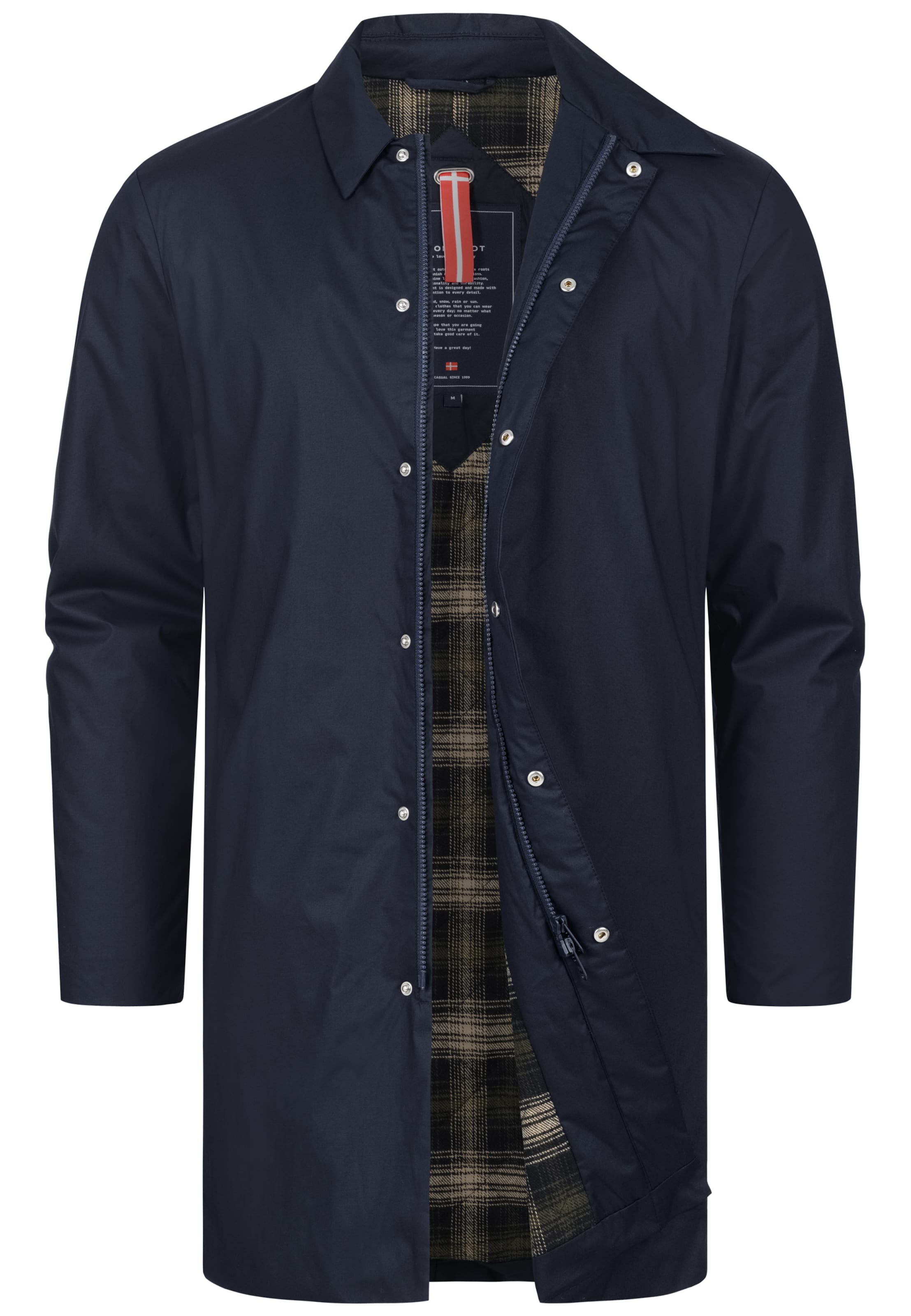 Kronstadt Tussenjas 'Cane' in Blauw: voorkant