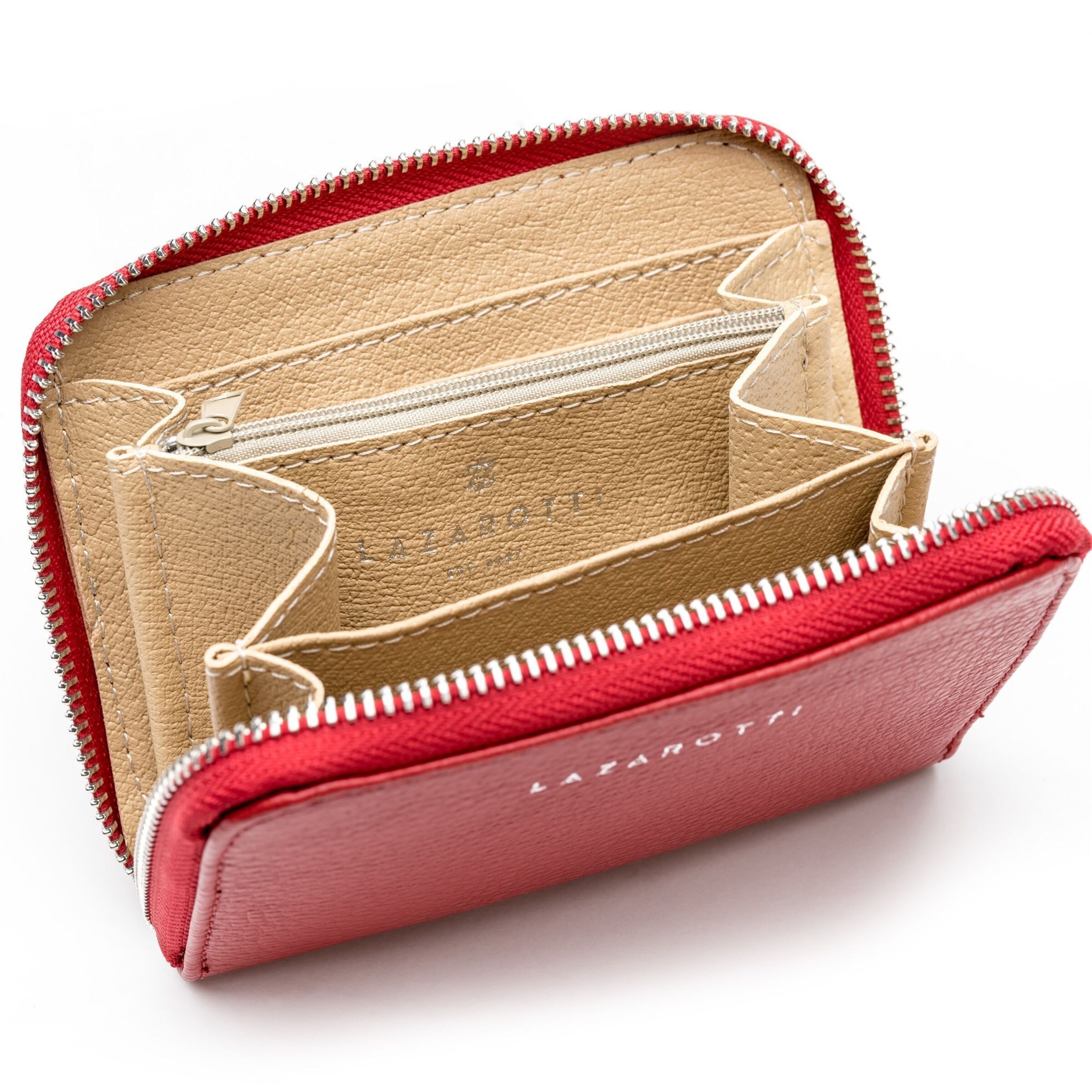 Lazarotti Wallet 'Milano' in Red