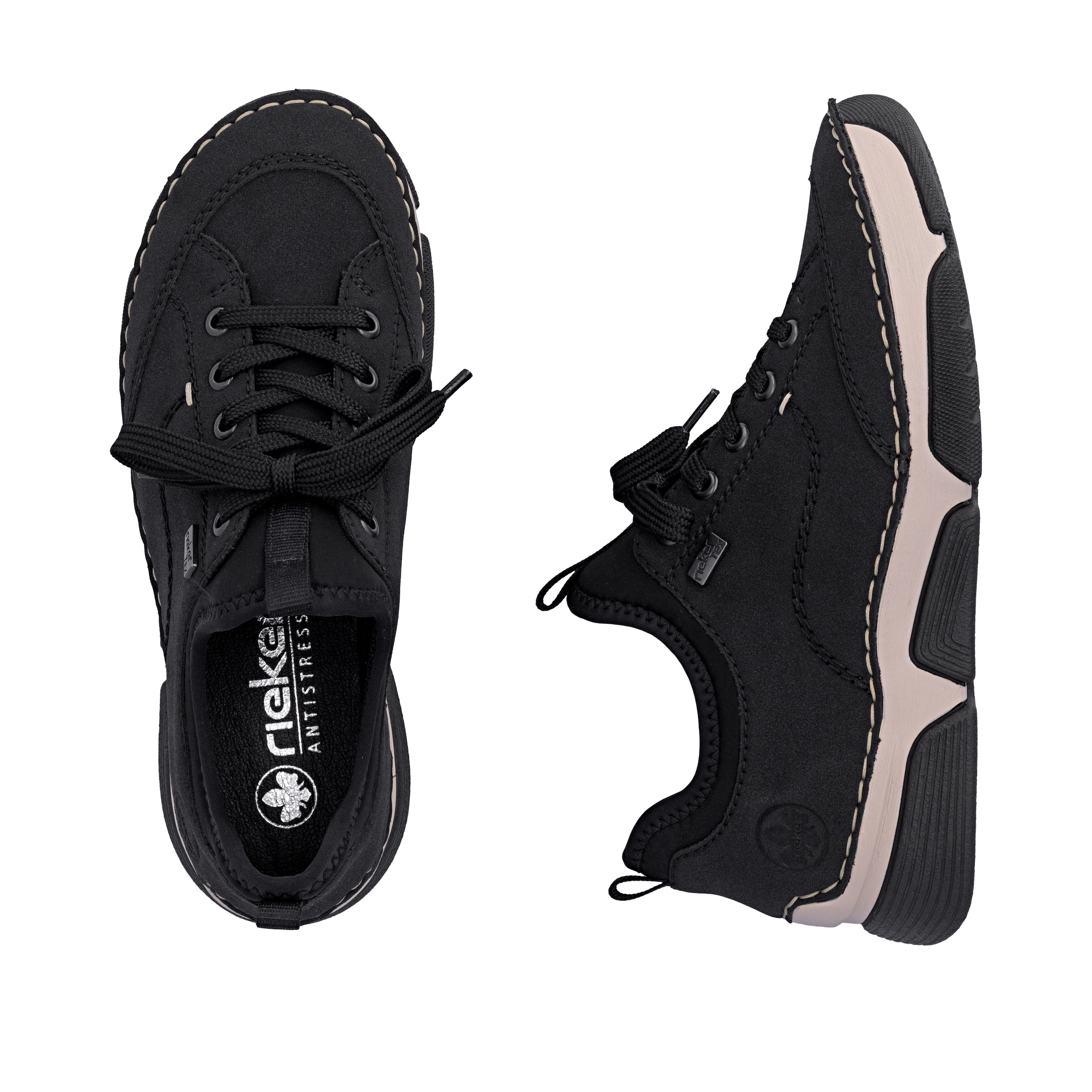 Chaussure basse '45976' Rieker en noir