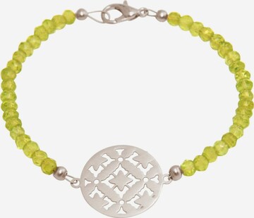 Gemshine Armband 'Yoga Mandala' in Zilver: voorkant