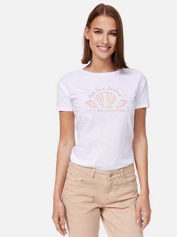 Orsay - Camiseta 'Shell' en blanco: frente