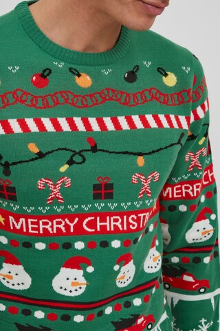 11 Project Weihnachtspullover 'RUBEN' in Grün