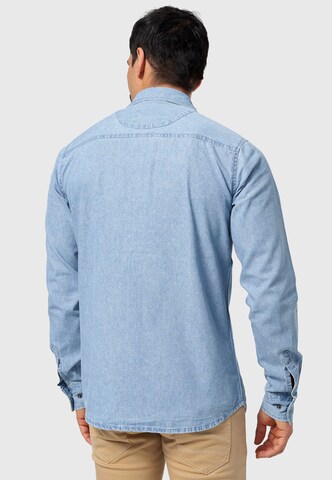 INDICODE JEANS Regular Fit Hemd in Blau