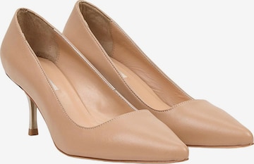 Desa - Zapatos destalonado 'Pumps' en beige: frente