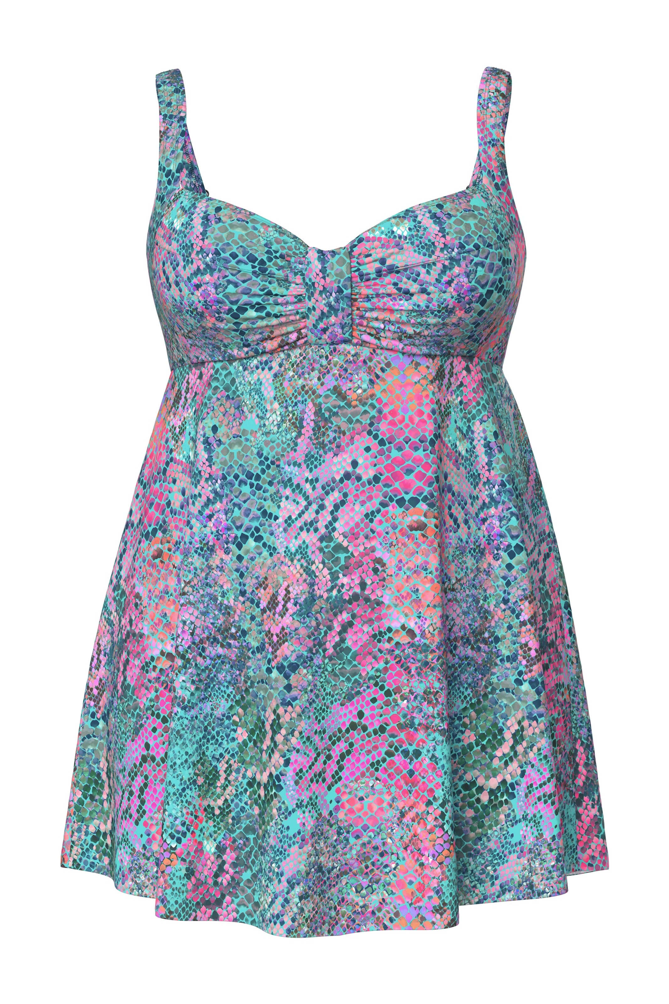 Ulla Popken Badpakjurk in Groen: voorkant