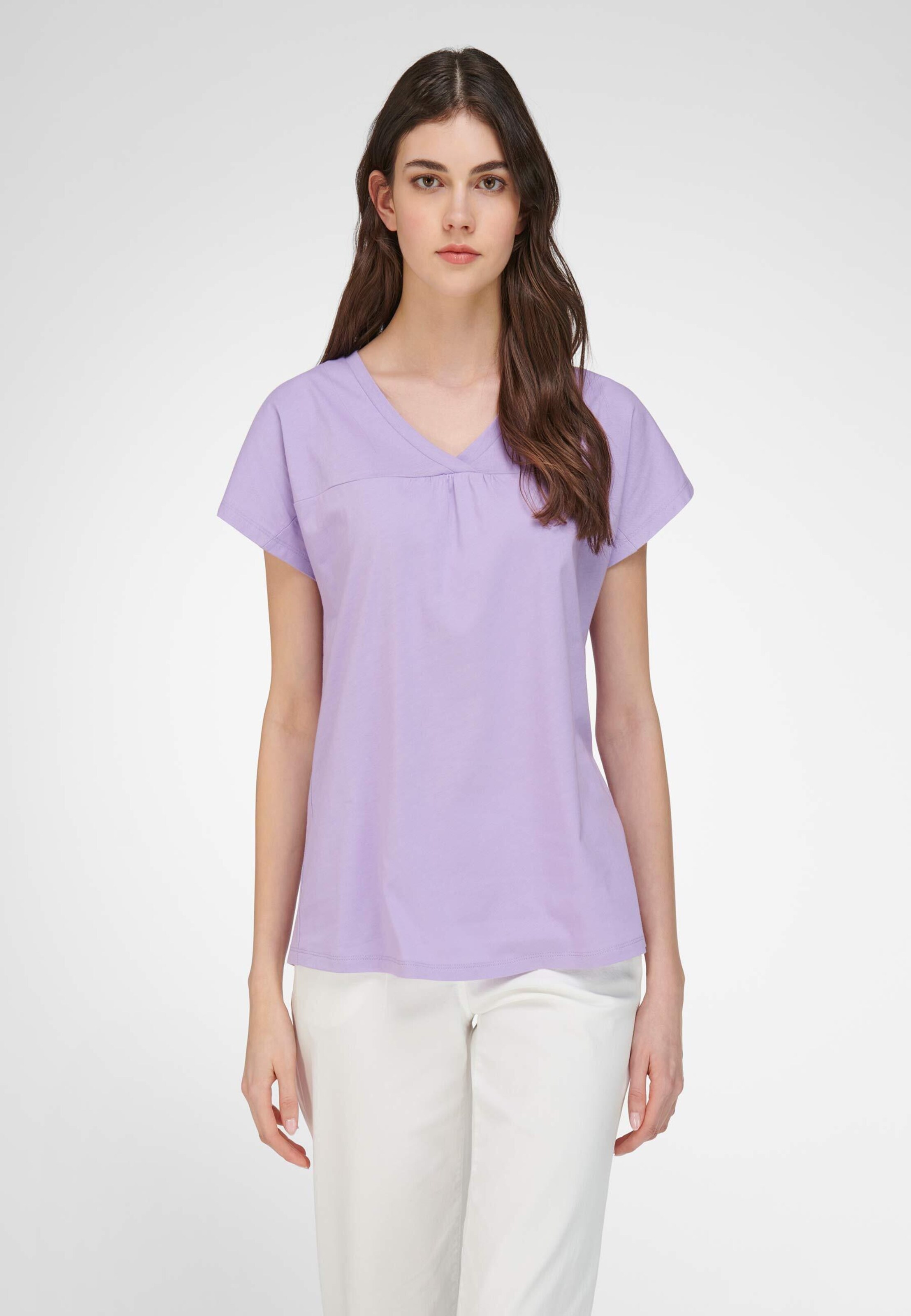 Frauen Shirts & Tops Green Cotton Shirt in Flieder - MD68301 Frauen Shirts & Tops Green Cotton Shirt in Flieder - MD68301