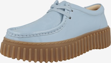 CLARKS Schnürschuh 'Torhill Bee' in Blau: Vorderseite