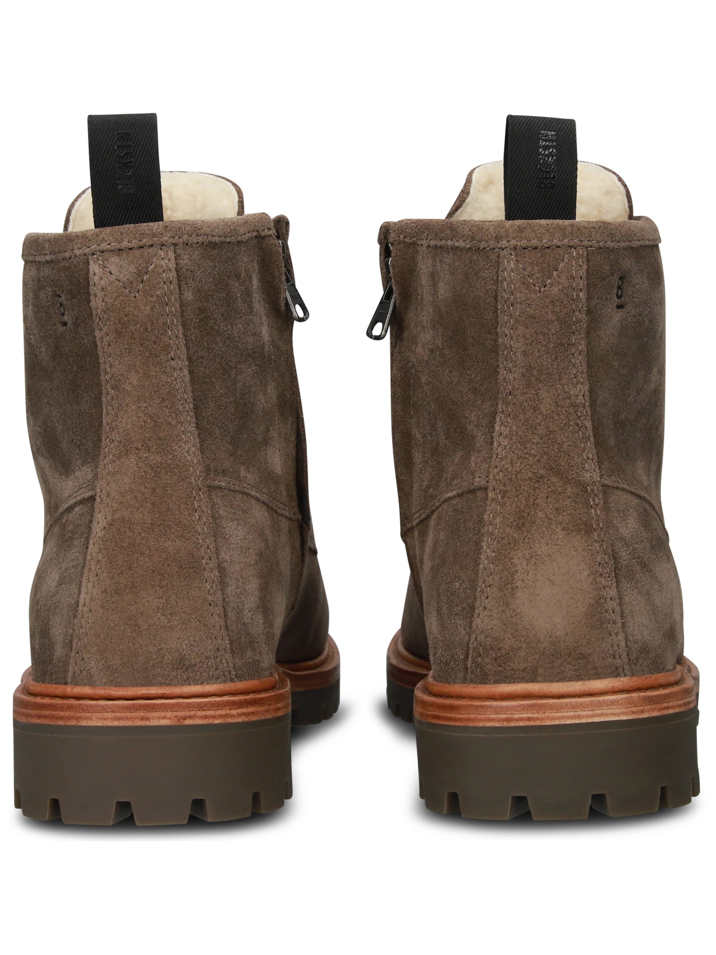 Boots stringati 'GASTOWN BOAZ - ZIPPER' di BLACKSTONE in marrone