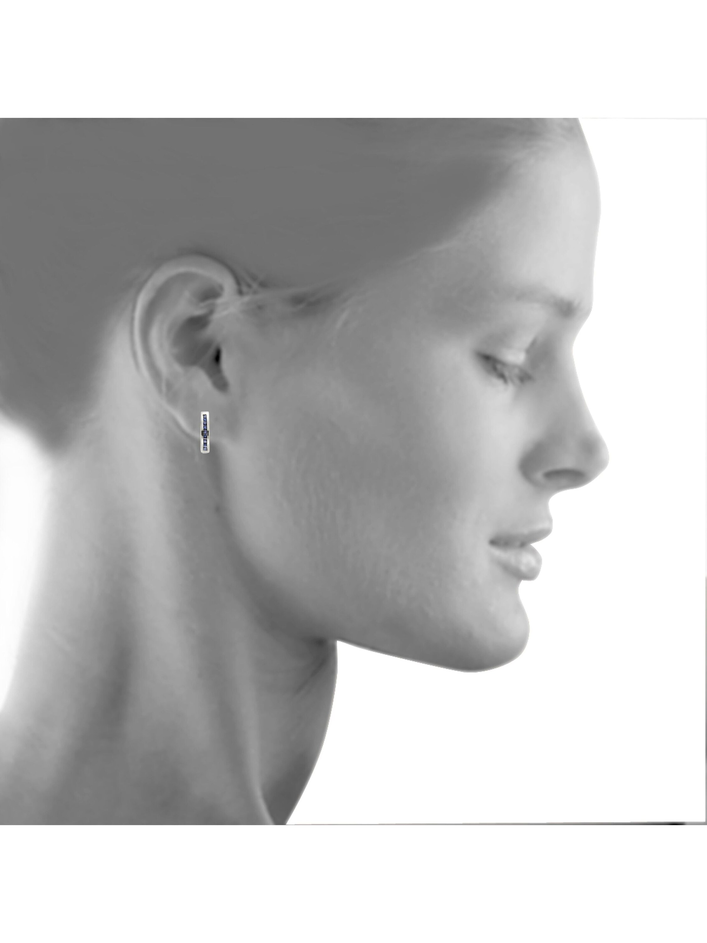 Boucles d'oreilles Fascination by Ellen K. en argent : devant