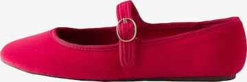 raudona Next Balerinos su dirželiais: priekis