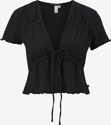 QS Blouse in Zwart: voorkant