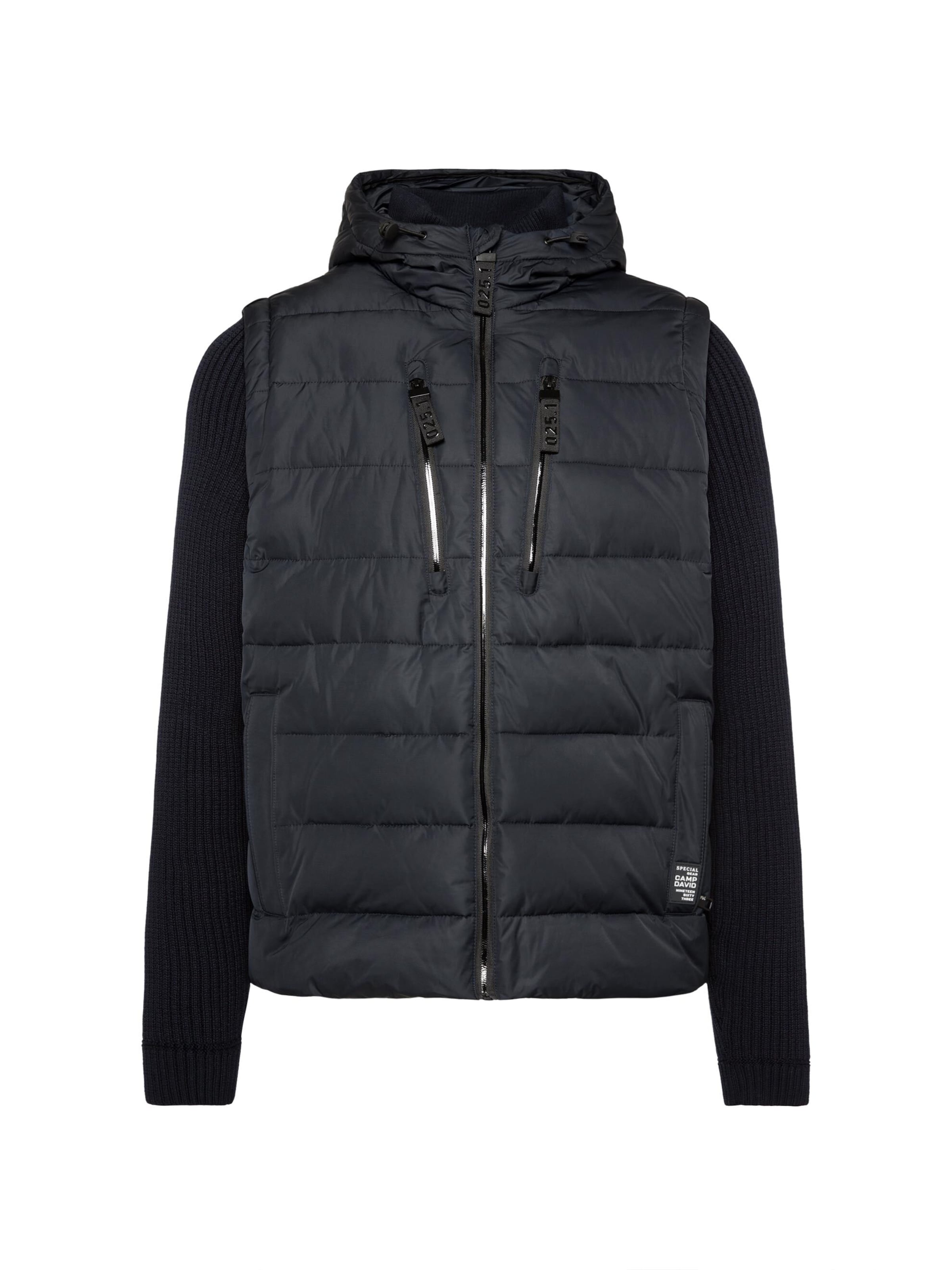 CAMP DAVID Winter Jacket in Blue: front