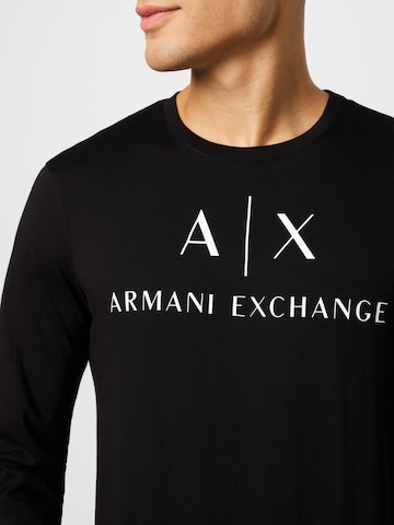 ARMANI EXCHANGE Тениска в черно