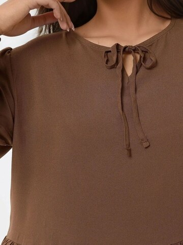 Hiccup Dress in Brown