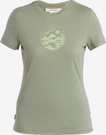 ICEBREAKER Λειτουργικό μπλουζάκι 'Tech Lite III' σε πράσινο: μπροστά