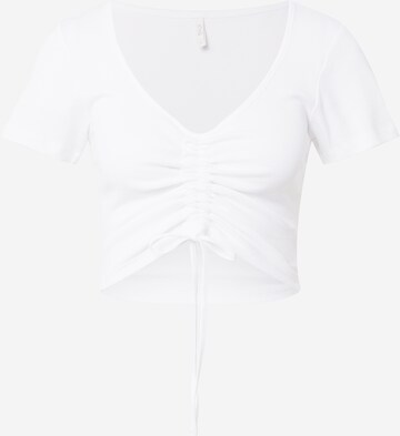 T-shirt 'KIKA' ONLY en blanc : devant