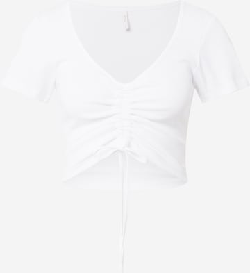 balta ONLY Marškinėliai 'KIKA': priekis