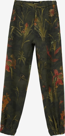 Desigual Tapered Broek in Groen: voorkant