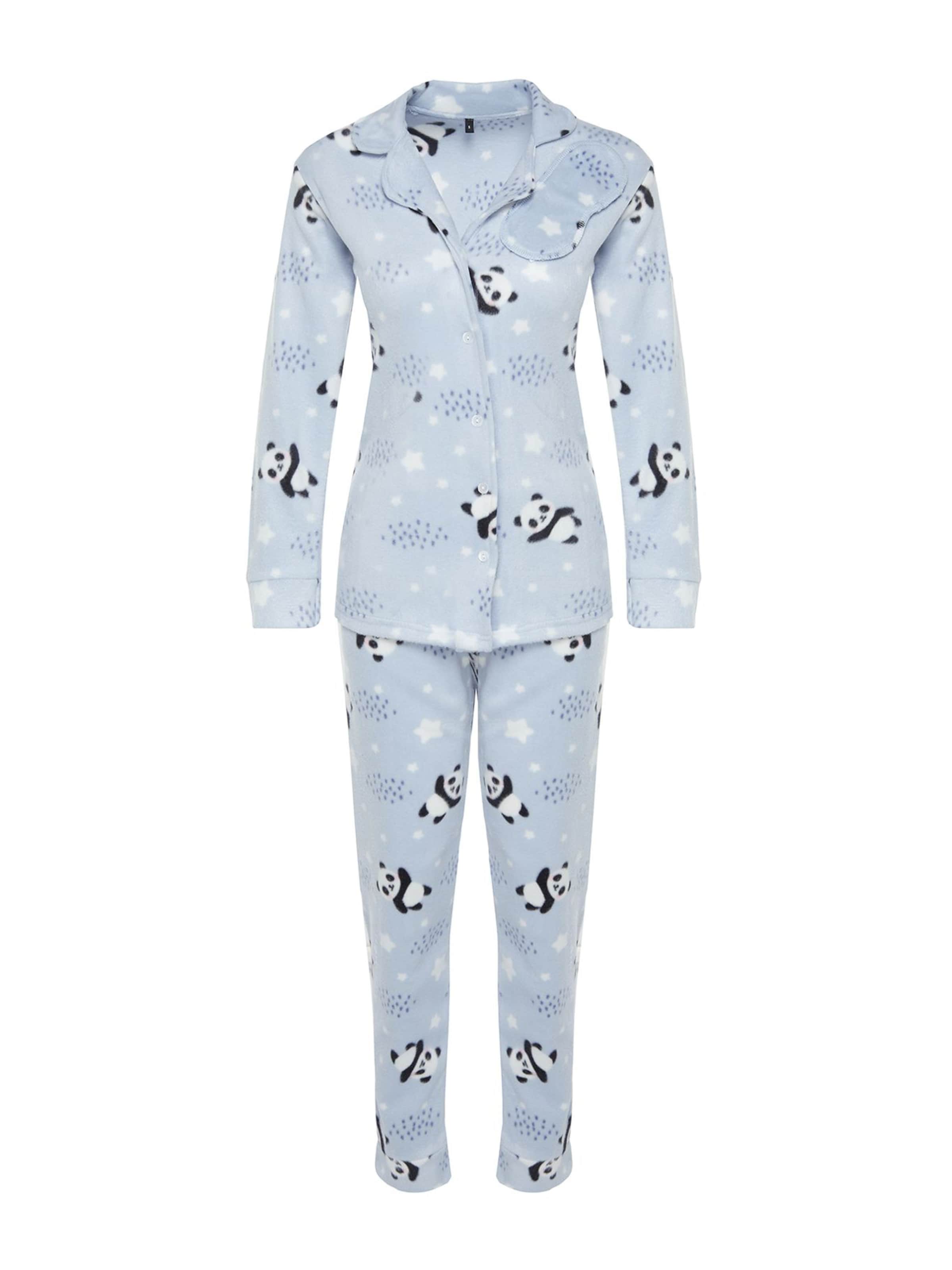 Trendyol Pyjama in Blauw: voorkant