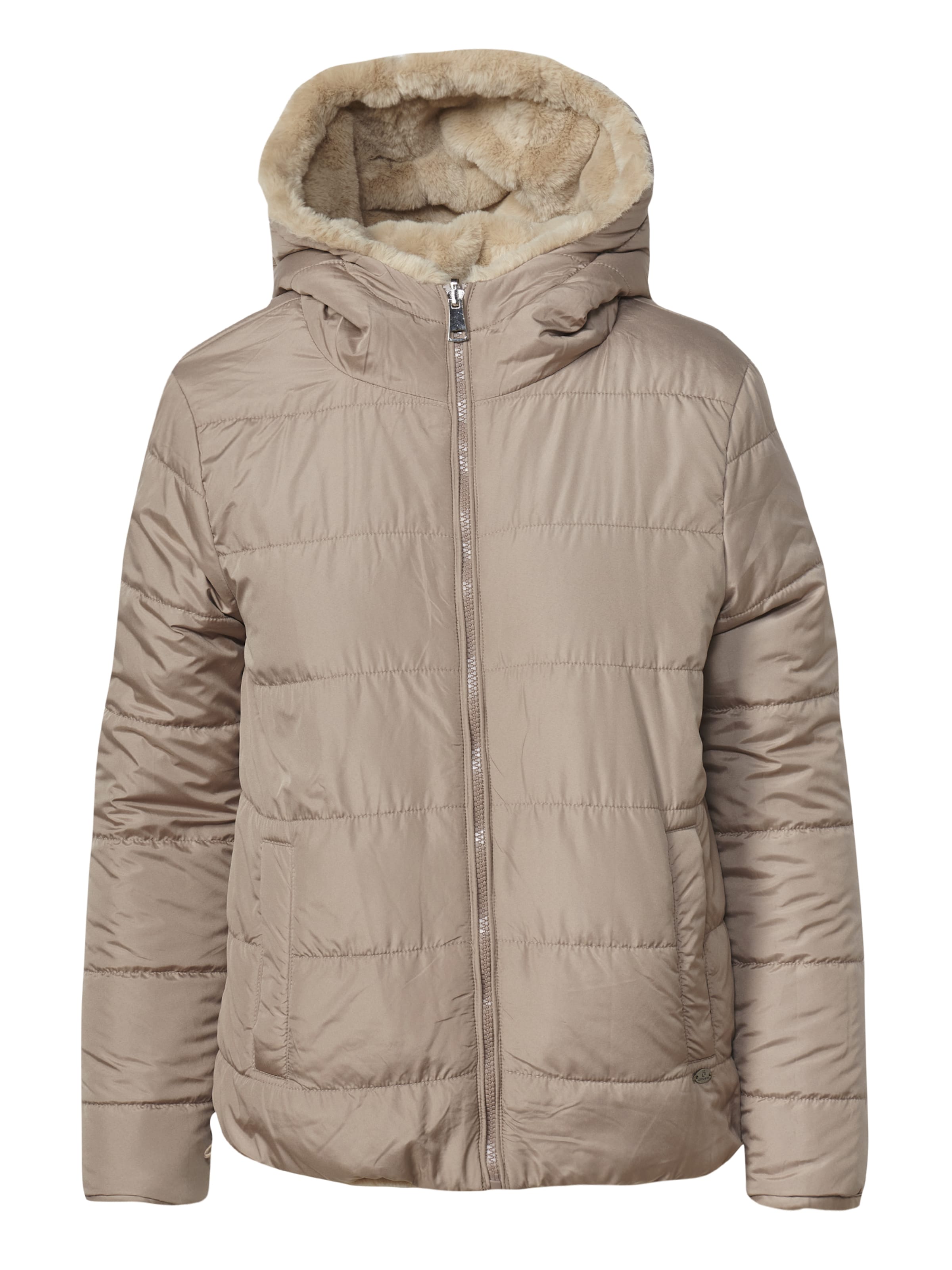 KOROSHI Between-season jacket in Beige: front