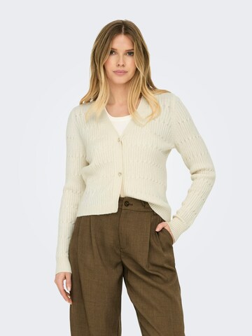 ONLY Knit cardigan in Grey: front