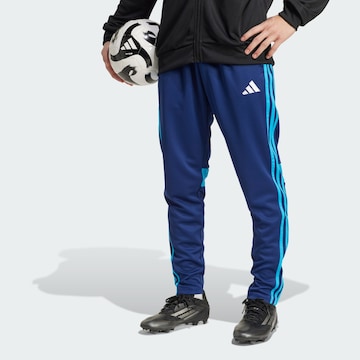 Slimfit Pantaloni sportivi 'Tiro 25 Essentials' di ADIDAS PERFORMANCE in blu: frontale
