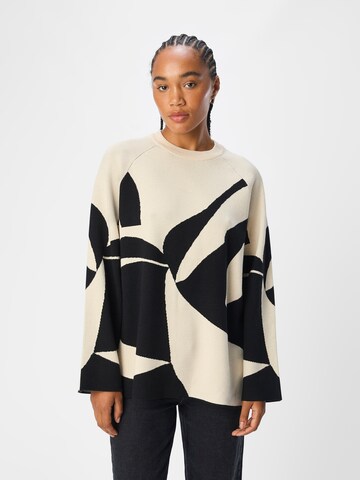 Pull-over 'Sif' OBJECT en beige : devant