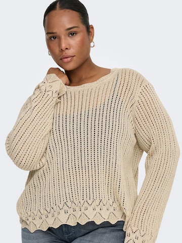 Pullover 'CAREMMA' di ONLY Carmakoma in beige: frontale