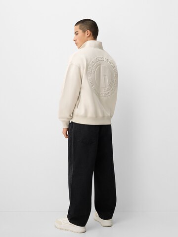 Sweat-shirt Bershka en beige