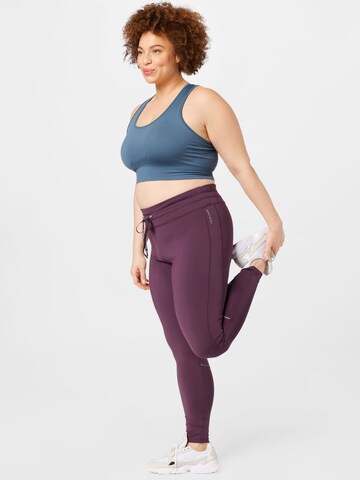 Esprit Sport Curvy - Skinny Calças em roxo