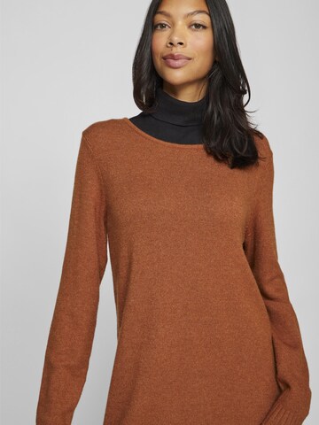 VILA Pletené šaty - Hnedá