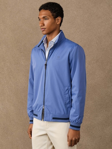 Hackett London Zip-Up Hoodie in Blue