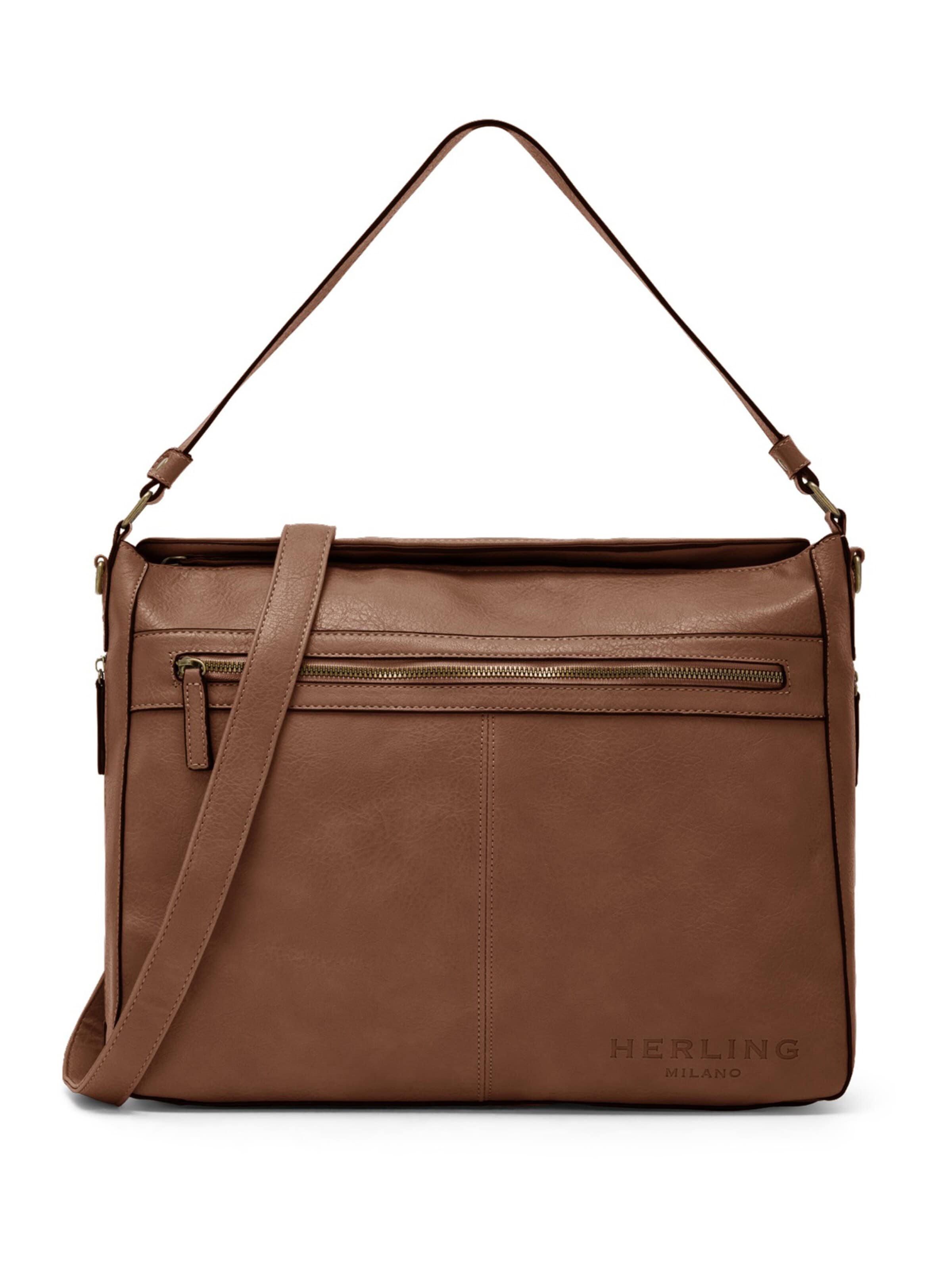 Herling Shopper 'Schumann' in Brown: front