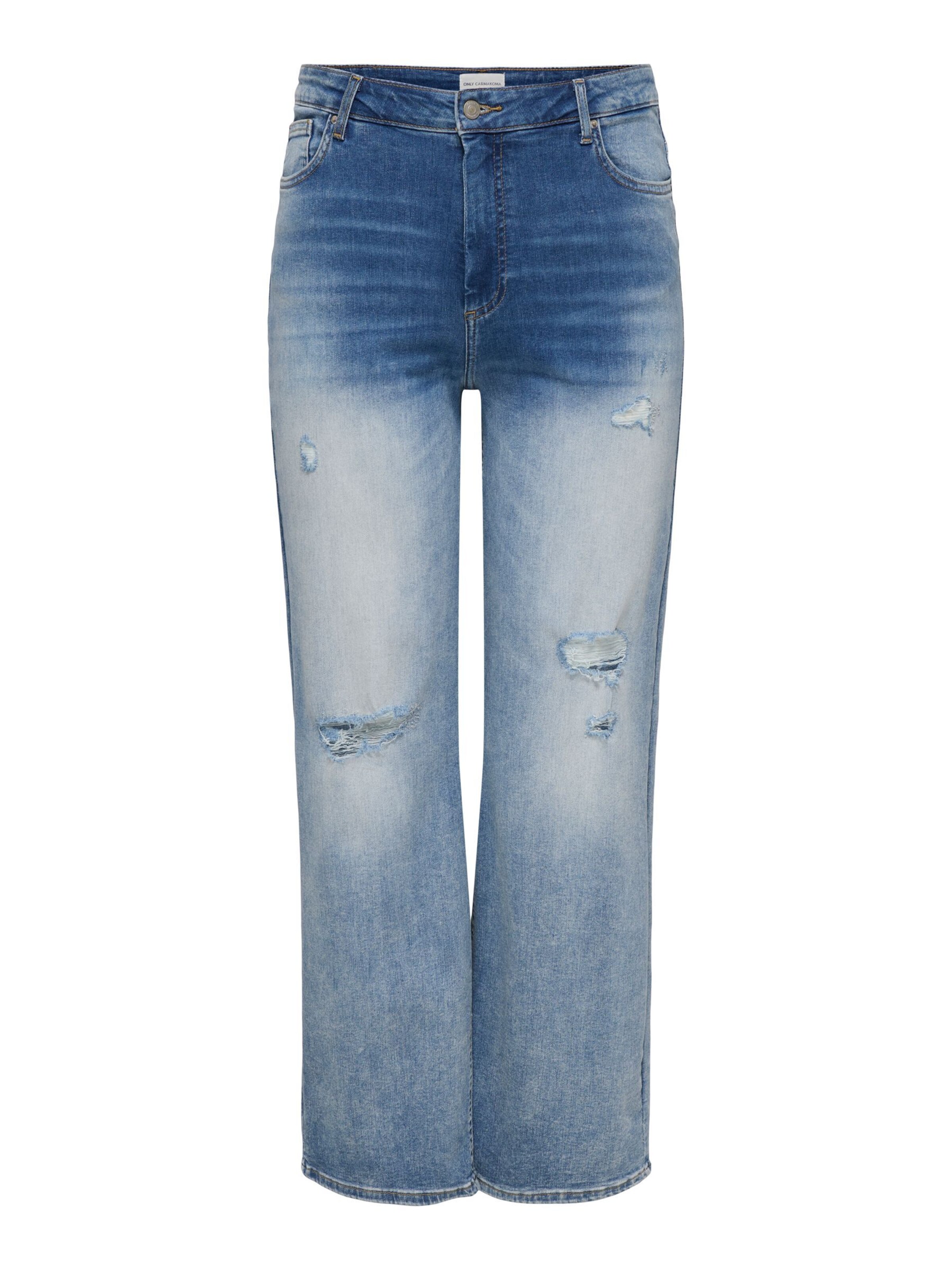 ONLY Carmakoma Wide Leg Jeans 'CARWilly' i blå: forside