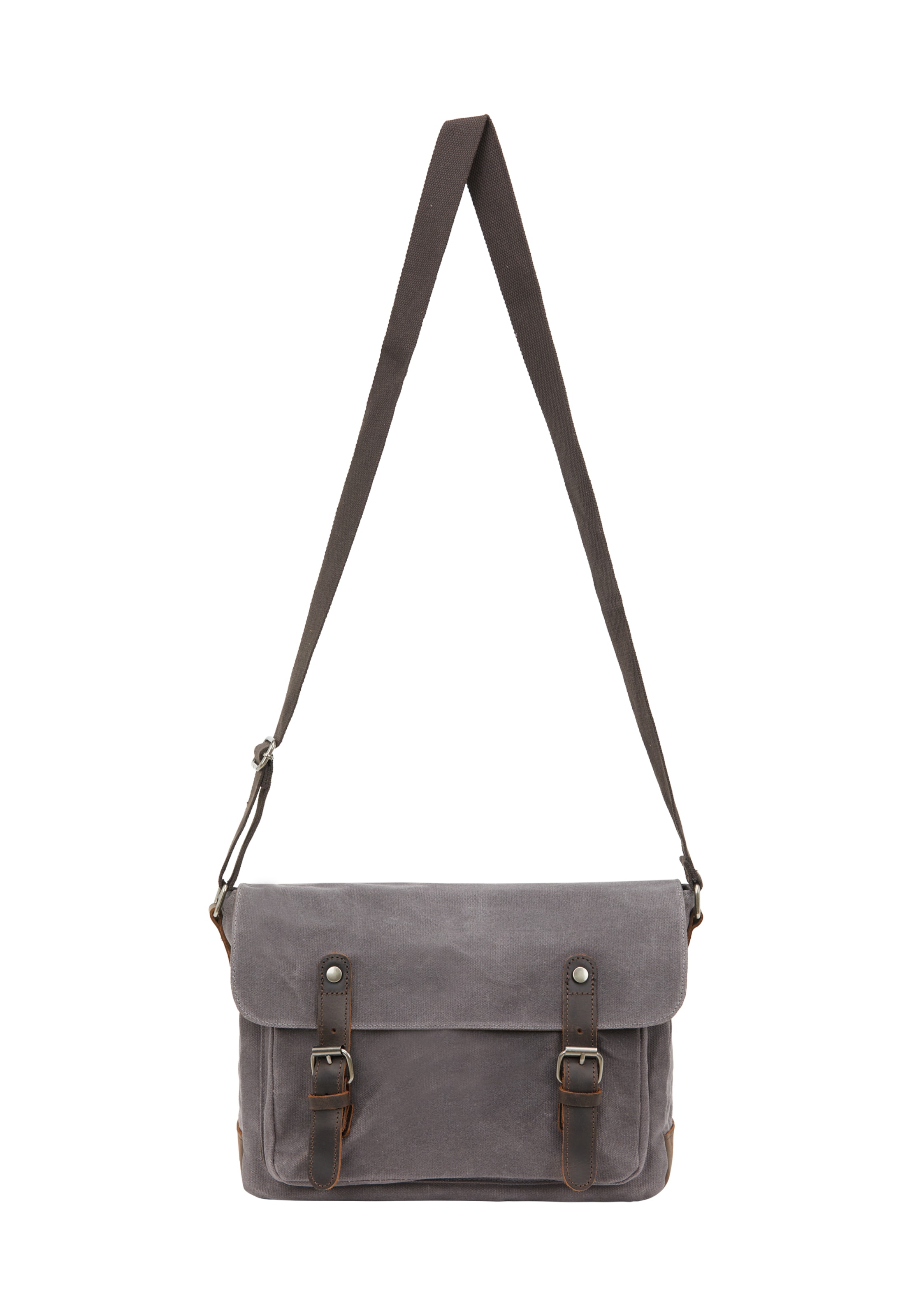 DreiMaster Vintage Messenger - szürke: elől